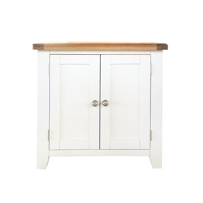 Oxford White Finish 2 Door Cupboard - Click Image to Close